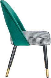 Hygrad Built to Survive Set Of 2 Dining Chairs Velvet Padded Seat Metal Legs Kitchen Chair Home Office Set - thumbnail 4