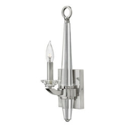 Luminosa Lighting Elstead Hinkley Ascher 1 Light Wall Light Polished Nickel - thumbnail 1