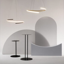 Luminosa Lighting Luminosa Curve Modern Pendant Ceiling Light Black 1600Lm White Shade - thumbnail 3