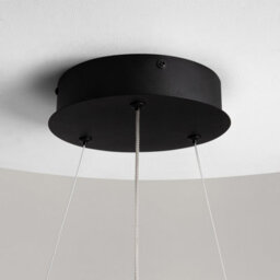 Luminosa Lighting Luminosa Curve Modern Pendant Ceiling Light Black 1600Lm White Shade - thumbnail 5