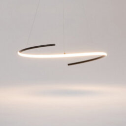 Luminosa Lighting Luminosa Curve Modern Pendant Ceiling Light Black 1600Lm White Shade - thumbnail 4
