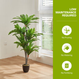 Thehotsale Artificial Persian Grass Decorative Plant In Plastic Pot, 135 Cm H - thumbnail 2