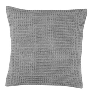 Appletree Bruges Silver Geo Waffle Texture Filled Cushion - image 1