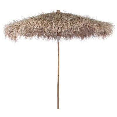 Berkfield Bamboo Parasol With Banana Leaf Roof 210 Cm - image 1