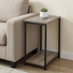 Vasagle Side Table, Small End Table, Nightstand For Living Room, Bedroom, Office, Bathroom, Greige And Black - thumbnail 5