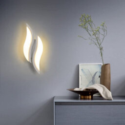 Pheashine Modern Led Wall Light,12W Acrylic Warm White 3000K For Living Room Or Staircase - thumbnail 2