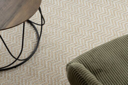 RugsX Carpet Origi 3739 Cream Beige - Frame, Herringbone Flat-Woven Sisal String 175X270 Cm - thumbnail 5
