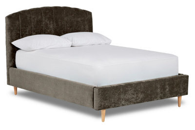 Divan Base Direct Mystoria Modern Fabric Bed Base Only 6Ft Super King- Brecon Gun Metal