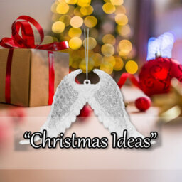 Christmas Tree Decoration Hanging Glitter Snowflake Angel Wings Silver - thumbnail 5