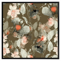 "Andrew Lee Imprint Fantastic Paint Bouquet (Picutre Frame) / 20X20"" / Brown" - thumbnail 8