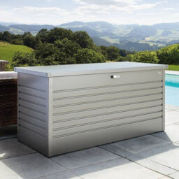 Biohort High Quality 5Ft X 2.5Ft Leisuretime Box 160 Garden Metal Storage - White - thumbnail 4