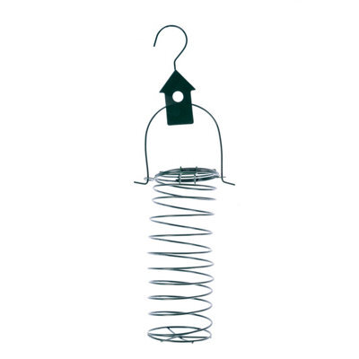 Homescapes Metal Hanging Bird Feeder With Bird Decoration, Bird House - image 1
