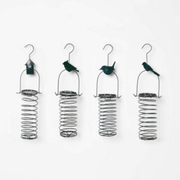 Homescapes Metal Hanging Bird Feeder With Bird Decoration, Bird House - thumbnail 5