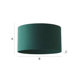 Valuelights Reni Forest Green Fabric Drum Ceiling Lamp Shade (D)45Cm - thumbnail 9