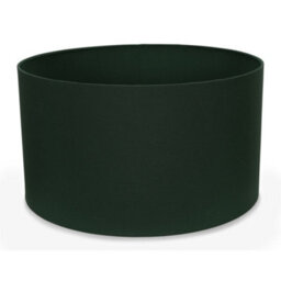 Valuelights Reni Forest Green Fabric Drum Ceiling Lamp Shade (D)45Cm