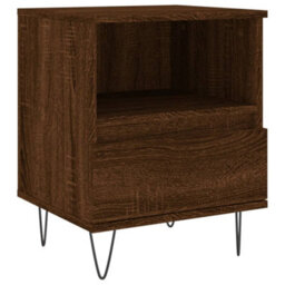Berkfield Bedside Cabinets 2 Pcs Brown Oak 40X35X50 Cm Engineered Wood - thumbnail 5