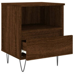 Berkfield Bedside Cabinets 2 Pcs Brown Oak 40X35X50 Cm Engineered Wood - thumbnail 6