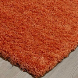 Uetian Orange Shaggy Rug Soft Plush Dense Pile Small Space Floor Carpet (80X150 Cm) - thumbnail 4