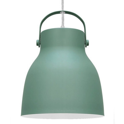 Long Life Lamps Company Modern Ceiling Pendant Light Green Shade M0150 - image 1