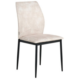 Beliani Set Of 4 Dining Chairs Rocheport Fabric Light Beige - thumbnail 4