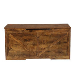 Wooden Toy Box Chest Kids Storage Bench Flip Top Lid & Safety Hinges - thumbnail 6