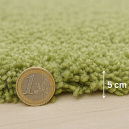 Uetian Extra Thick Heavy 5Cm Pile Soft Shaggy Rugs Modern Area Rugs Bedroom Hall Rugs Green 80 X 150Cm - thumbnail 3