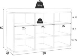 Vcm Shelf Shoe Cabinet Shoe Rack Hinsol Xs - thumbnail 5