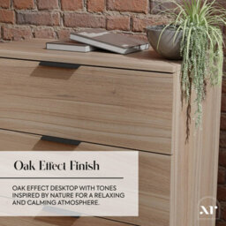 X Rocker Xr Living Denver Chest Of 3 Drawers With Led App Control Lights - Oak / Black - thumbnail 6
