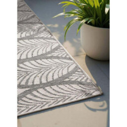 The Rugs Liora Reversible Rug Indoor Outdoor Trellis Flat Woven Low Pile In White - thumbnail 8