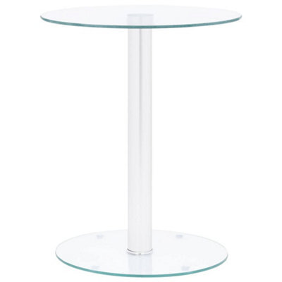Berkfield Coffee Table Transparent 40 Cm Tempered Glass - image 1