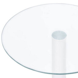 Berkfield Coffee Table Transparent 40 Cm Tempered Glass - thumbnail 3