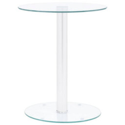 Berkfield Coffee Table Transparent 40 Cm Tempered Glass