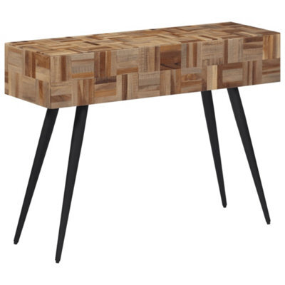 Berkfield Console Table 110X34X80 Cm Solid Reclaimed Teak - image 1