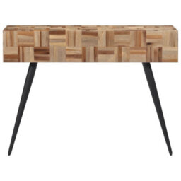 Berkfield Console Table 110X34X80 Cm Solid Reclaimed Teak - thumbnail 2