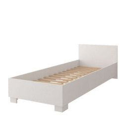 Arte Elegant White Matt Single Bed H700mm W935mm L2060mm - Timeless Style For Modern Bedrooms - thumbnail 2