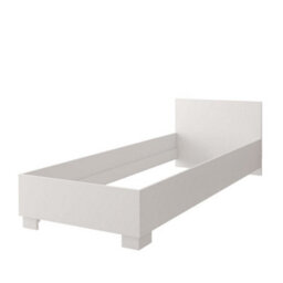 Arte Elegant White Matt Single Bed H700mm W935mm L2060mm - Timeless Style For Modern Bedrooms - thumbnail 3