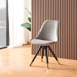 Life Interiors Sofia Dorchester Lux Dining Set, A Table And Chairs Set Of 4, Grey/dark Grey - thumbnail 5