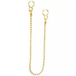 "Sisi UK Brass Bath Plug Chain Replacement 18"" Ball Type Sink Plug Chain With S Shaped Hook & End For Bathtub Kitchen & Bathroom Sink Basin" - thumbnail 3