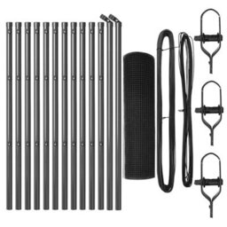 Berkfield Fence With Posts Grey 25 X 0.5 M (19 X 19 mm Mesh) - thumbnail 4