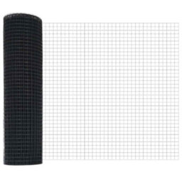 Berkfield Fence With Posts Grey 25 X 0.5 M (19 X 19 mm Mesh) - thumbnail 6