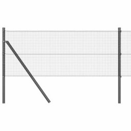 Berkfield Fence With Posts Grey 25 X 0.5 M (19 X 19 mm Mesh) - thumbnail 2