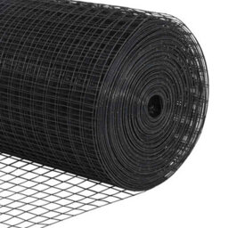 Berkfield Fence With Posts Grey 25 X 0.5 M (19 X 19 mm Mesh) - thumbnail 9