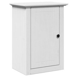 Berkfield 3 Piece Bathroom Furniture Set Bodo White Solid Wood Pine - thumbnail 7