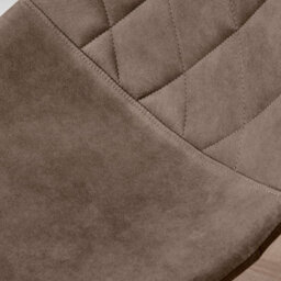 Furniturebox Uk Tessa Brown Velvet And Silver Office Chair - thumbnail 4