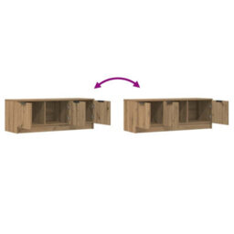 Berkfield Tv Cabinet Artisan Oak 102X35X36.5 Cm Engineered Wood - thumbnail 8