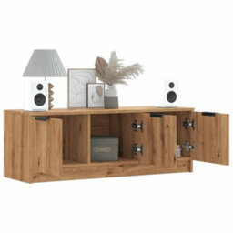 Berkfield Tv Cabinet Artisan Oak 102X35X36.5 Cm Engineered Wood