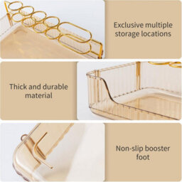Xample Makeup Organiser Storage 2-Tier Cosmetics Skincare Shelf Organizer, Holder Rack, Customisable,toiletries Cosmetics Organiser, Gift - thumbnail 8