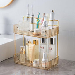Xample Makeup Organiser Storage 2-Tier Cosmetics Skincare Shelf Organizer, Holder Rack, Customisable,toiletries Cosmetics Organiser, Gift - thumbnail 7