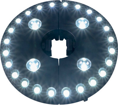 St Helens Home & Garden Wireless Battery Powered 28 Led Umbrella Parasol Light With 3 Brightness Settings - image 1
