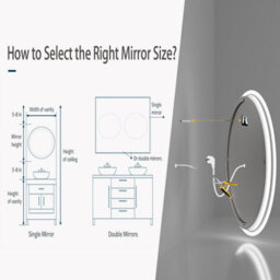 Luvodi 60Cm Round Led Wall Round Mirror Anti-Fog Smart Bathroom Mirrors Large Makeup Light, Dimmable Backlit - thumbnail 9
